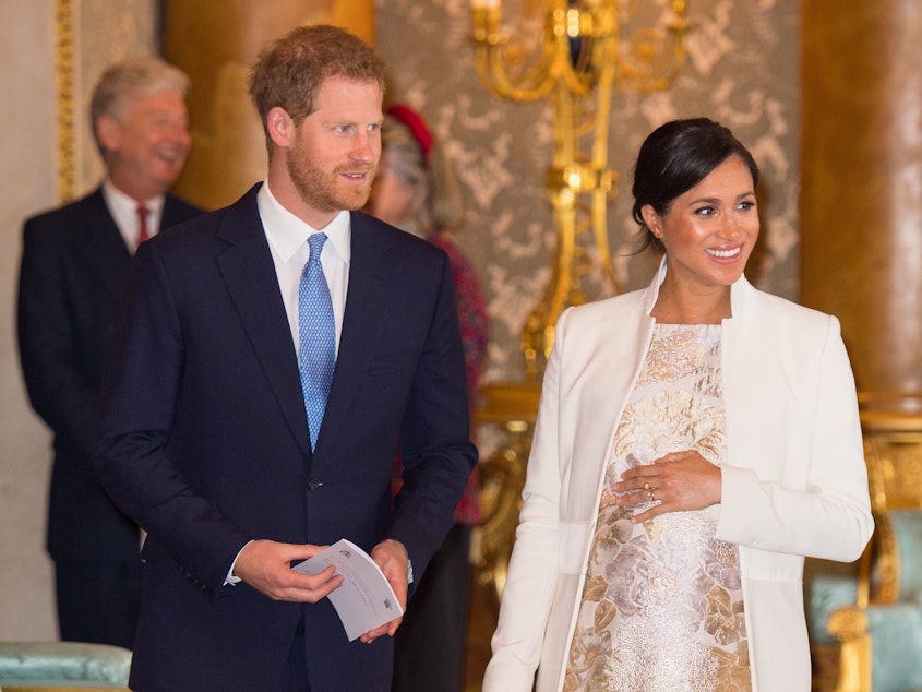 caption: Britain's Prince Harry and Meghan Markle announced on their Instagram account the birth of their first child.
