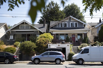 caption: Houses in Seattle's Wallingford neighborhood, September 2017.