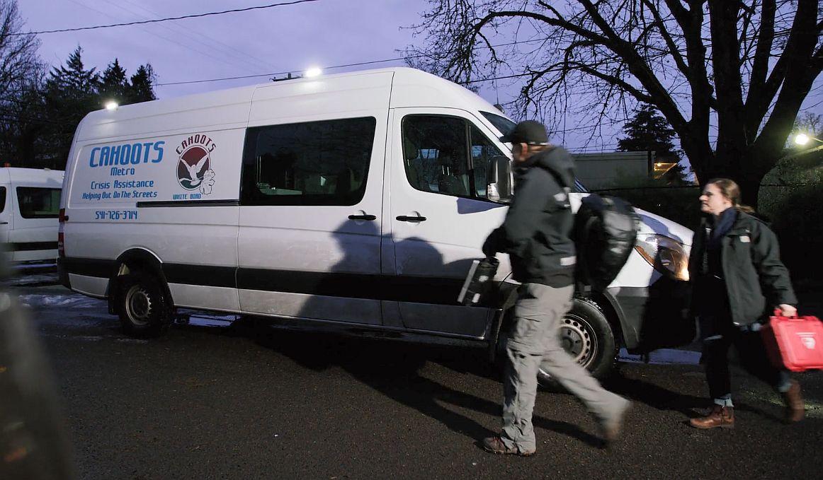 caption: One in four people killed in police custody have a serious mental illness. In Eugene, Ore., mental health advocates and local police are working together to change that statistic. (Courtesy CAHOOTS)