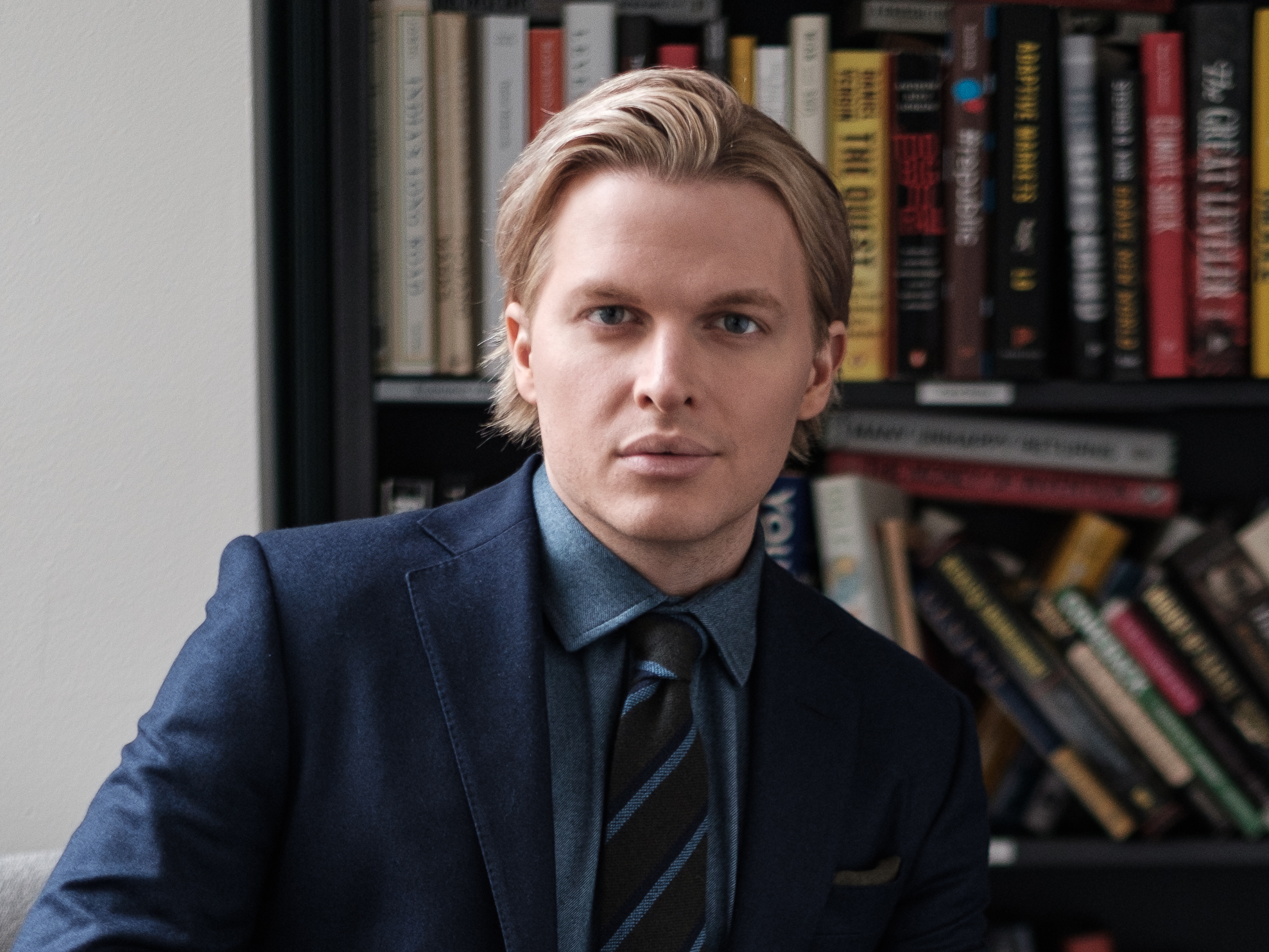 caption: Pulitzer Prize-winning investigative journalist Ronan Farrow.