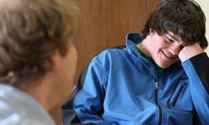 caption: Jacob was homeless for more than two years. Now he's in technical school and high school in Mount Vernon.