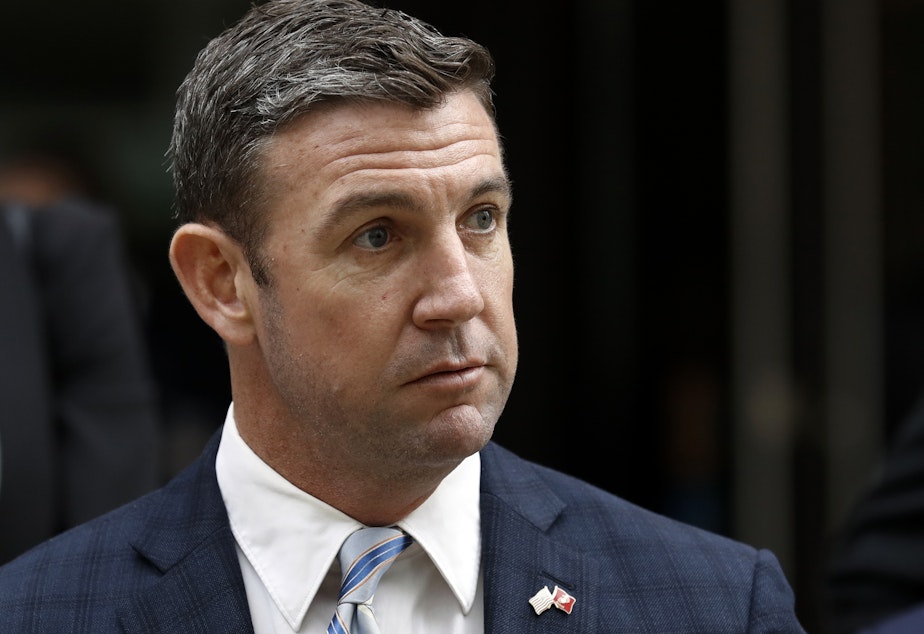 caption: Rep. Duncan Hunter said Friday he would soon resign his congressional seat.