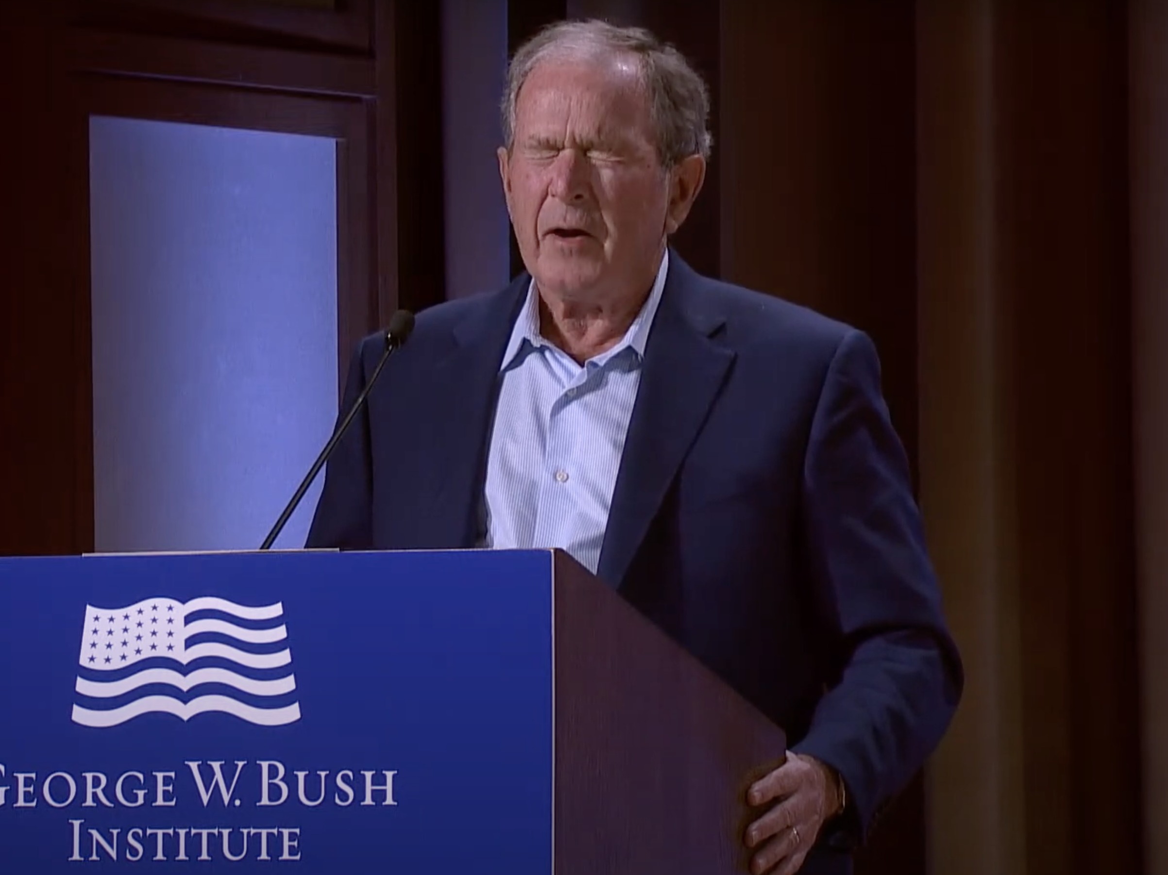 caption: Former President George W. Bush has made a number of verbal gaffes over his career in politics.