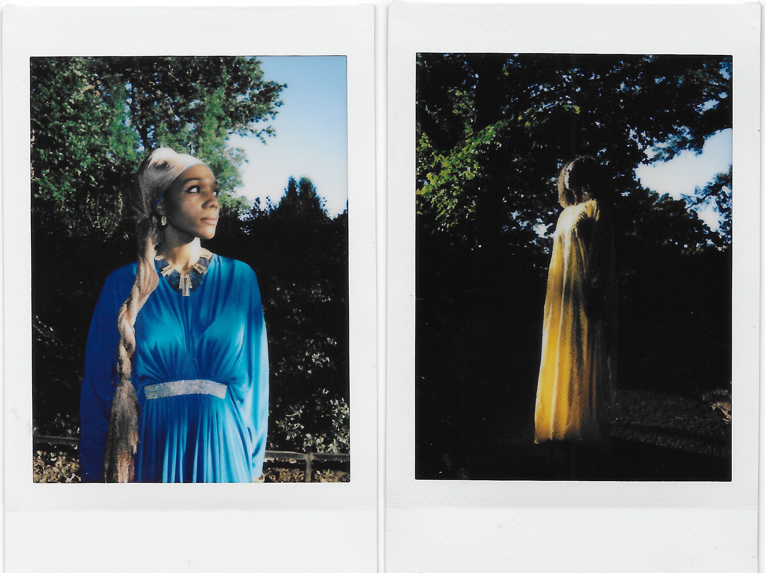 caption: Asaati Nadi (left) and Hamida Ibrahim at Meridian Hill Park in Washington, D.C., on June 15.