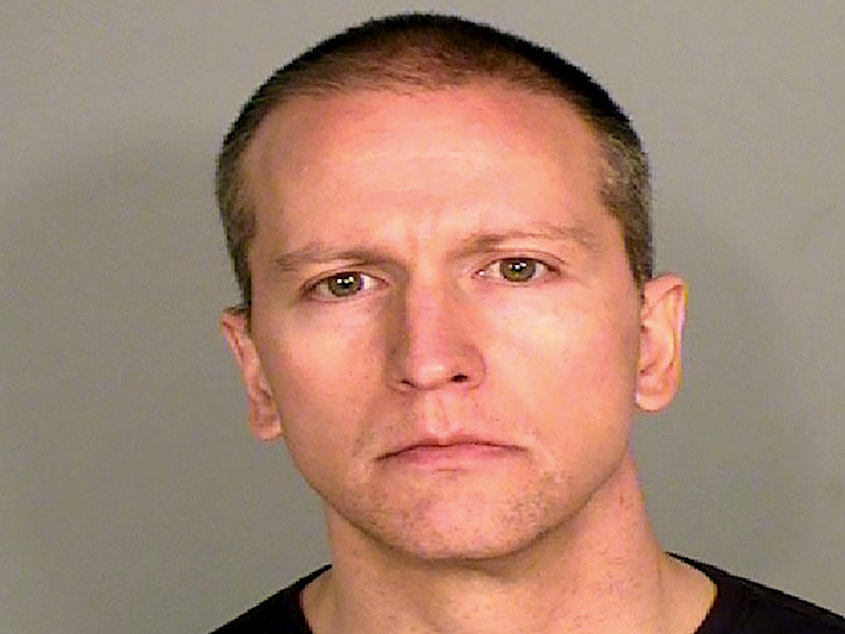caption: Former Minnesota police officer, Derek Chauvin, Ramsey County Sheriff's Office, May 29, 2020. Chauvin faces second and third-degree murder charges as well as one count of second-degree manslaughter.