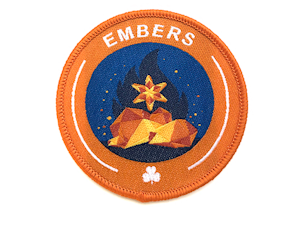 caption: The Brownies branch of the Girl Guides of Canada will now be known as Embers, which will use this crest, pictured Jan. 9.
