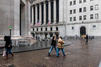caption: The S&P 500, a broad-based index of stocks, broke above 5,000 for the first time ever.