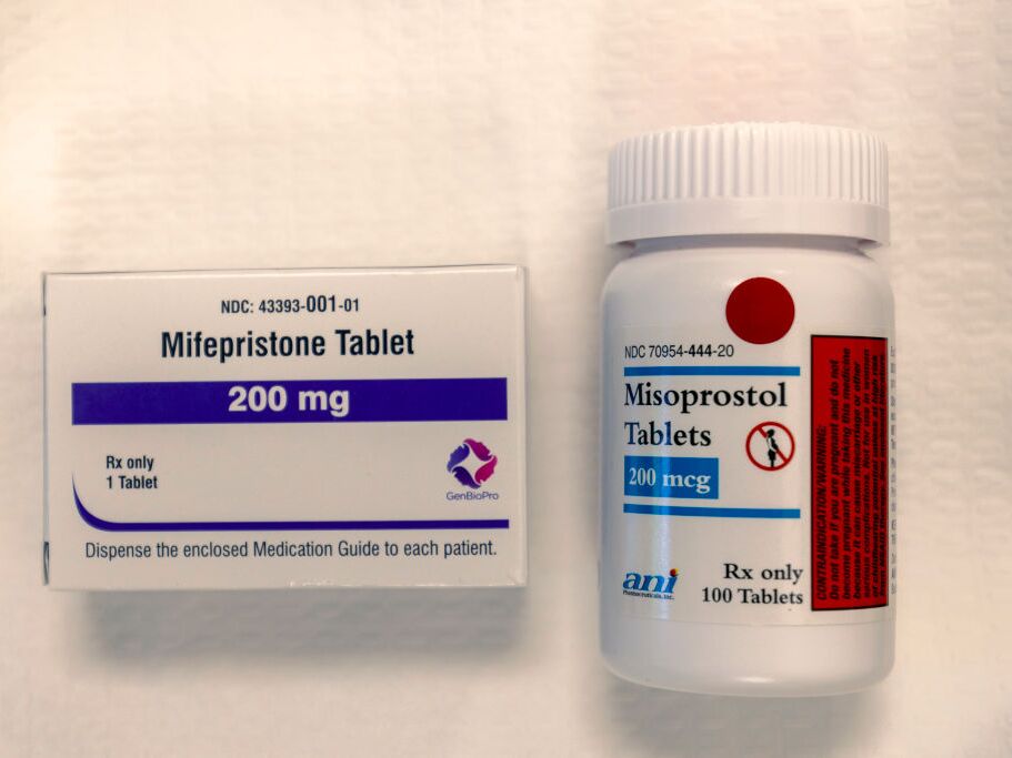caption: Medication abortion with the two-drug regime of mifepristone and misoprostol is the most common form of abortion in the U.S.