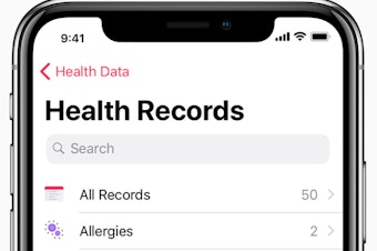 caption: Hundreds of health care providers around the country allow their clients to use the Apple Health app to store their medical records.