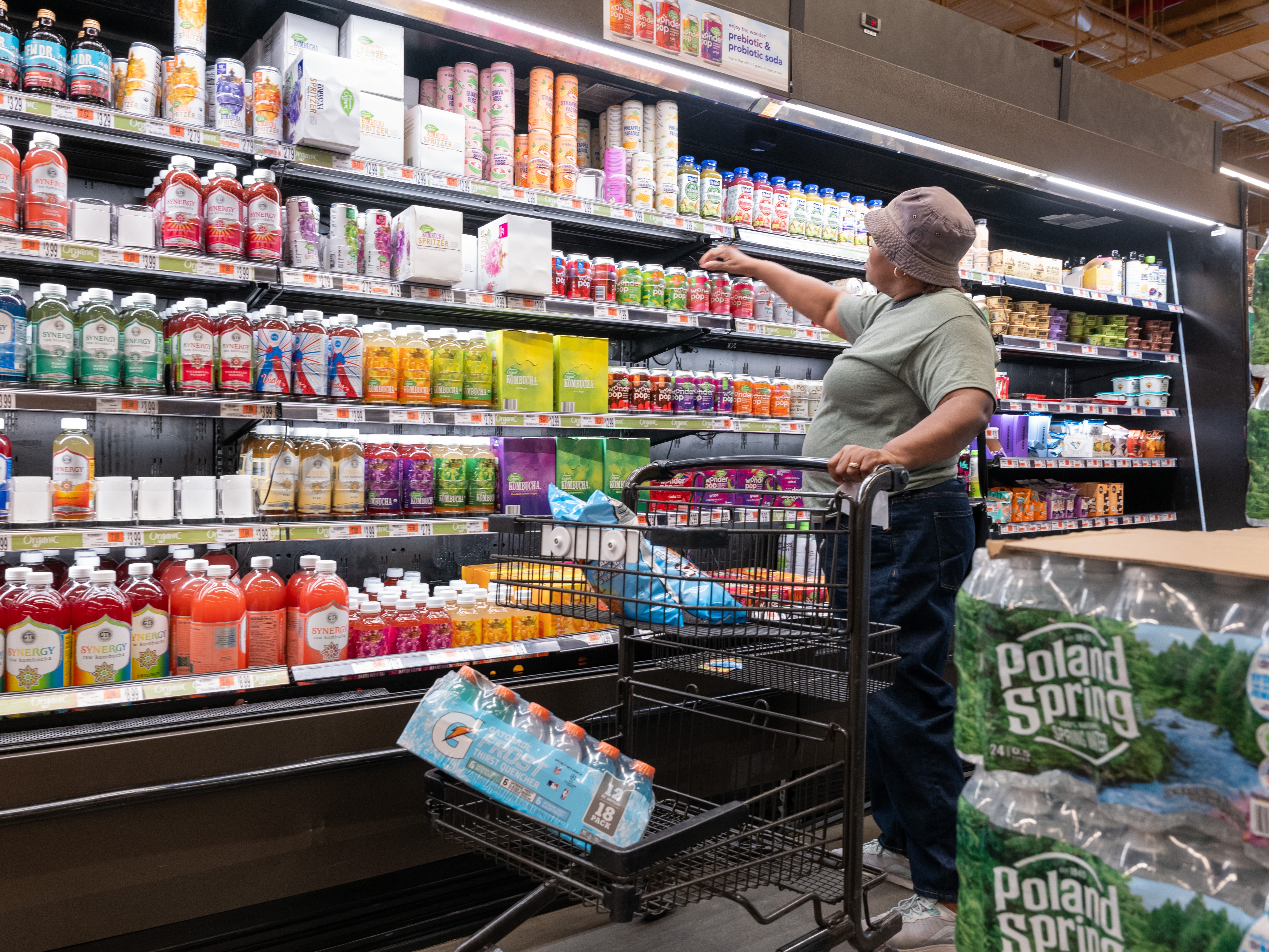 caption: While inflation has been easing, Americans are still feeling its lingering effects at the grocery store.