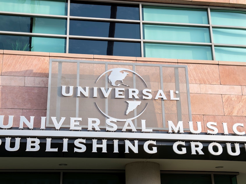caption: Universal Music Group announced on Tuesday that it is suspending operations in Russia. Both Sony Music and Warner Music made similar announcements on Thursday.