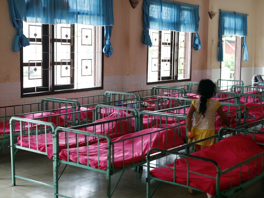 caption: The dormitory in an orphanage in Vietnam.