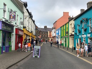 caption: A street in Dingle, Ireland.