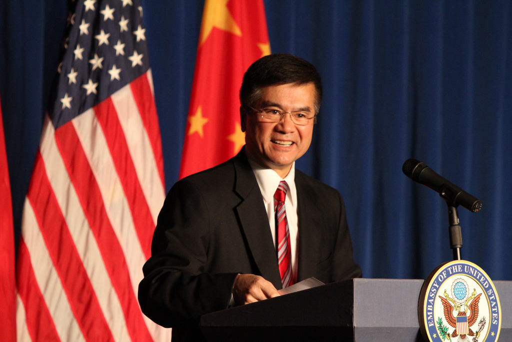 caption: Former U.S. Ambassador to China Gary Locke in 2012.