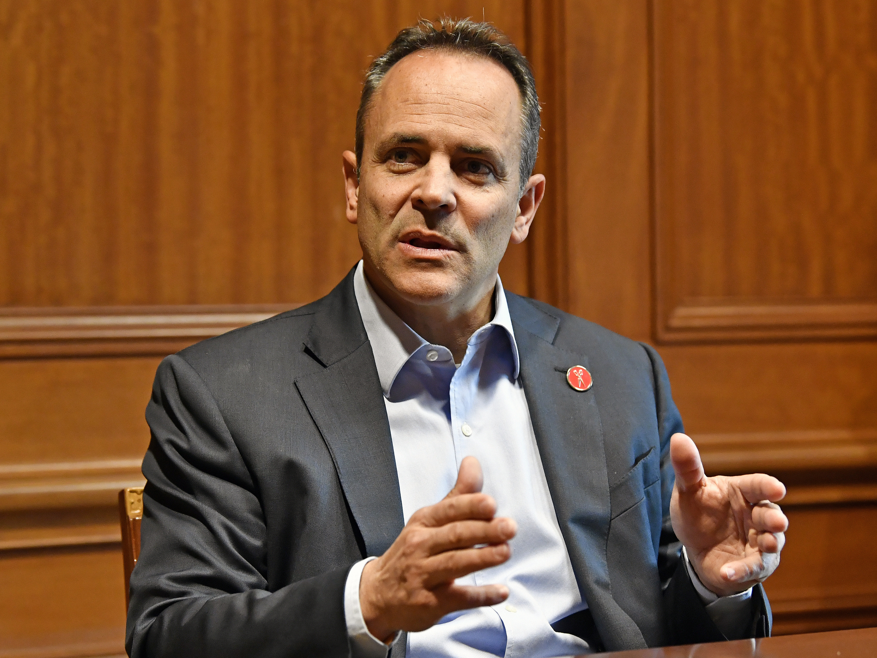 caption: Former Kentucky Gov. Matt Bevin defends pardoning and commuting sentences for more than 400 convicted people in his final days in office.