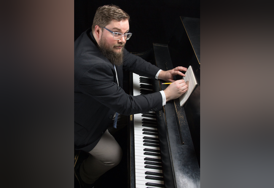 caption: Olympia-based composer Austin Schlichting