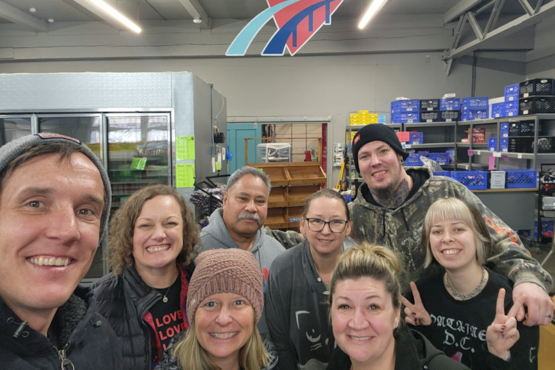 caption: Front Row left to right:
John Wainscott, Cori Kauk, Morgan Huffman

Second Row:
Erinn Hale, Brandie Short Western, Ash Nickolaychuk

Back Row:
Pula Leasiolagi, Patrick Fick