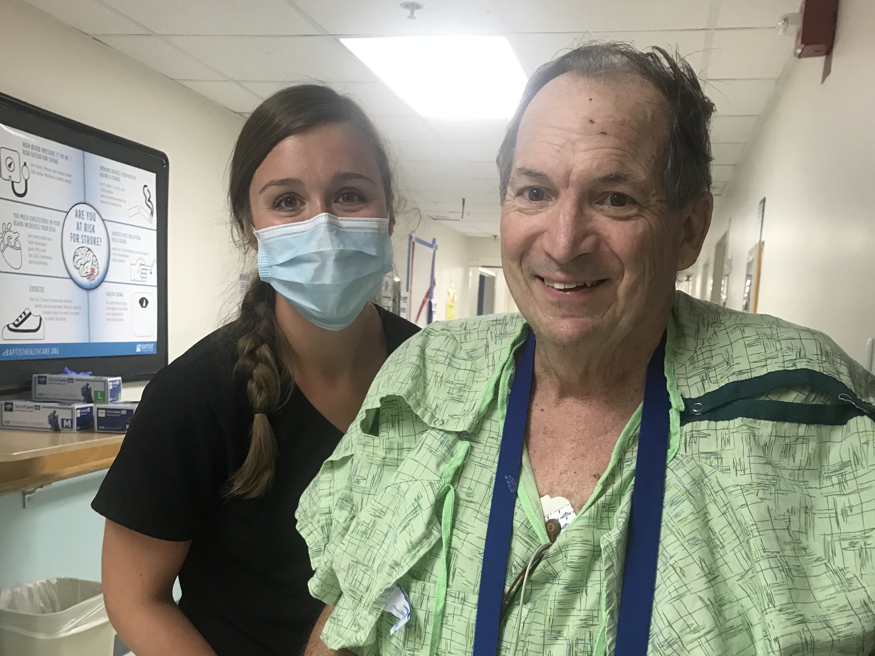 caption: Randy Schiefer needed intensive physical therapy after nearly a month in a medically-induced coma.