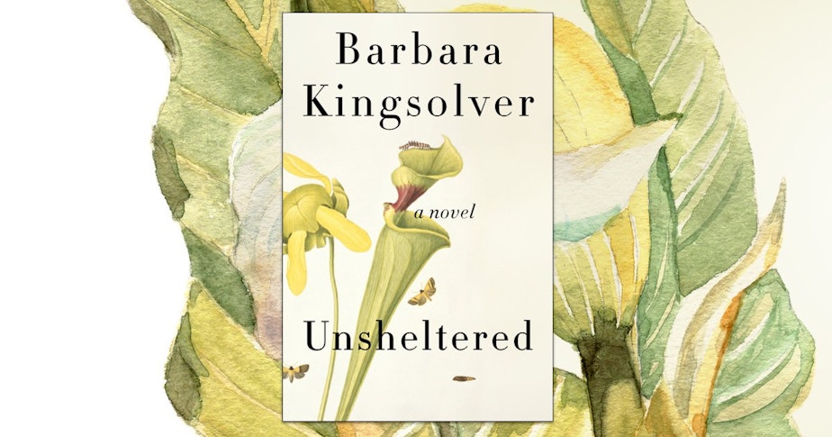 caption: Barbara Kingsolver's new novel, Unsheltered