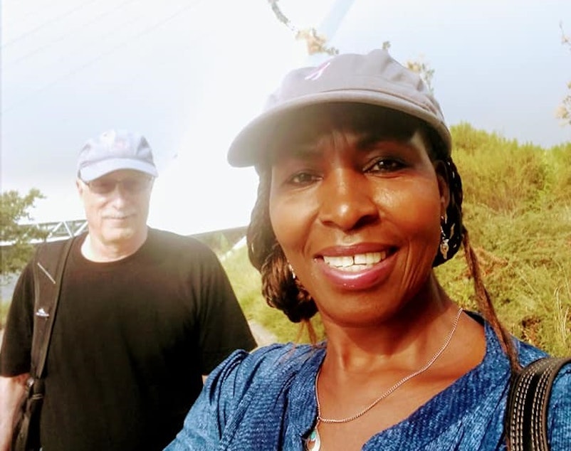 caption: Doug Paterson, left, and his wife Annah Paterson, right. Doug and Annah met at a concert.