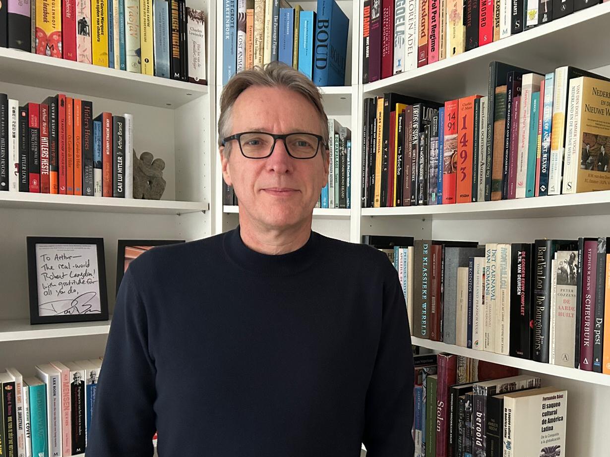 caption: For 20 years, Dutch art detective Arthur Brand has acted as an intermediary between the police and people who know where stolen artwork might be hiding.