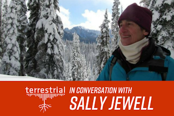 caption: Join us on August 30 for an evening with Sally Jewell.
