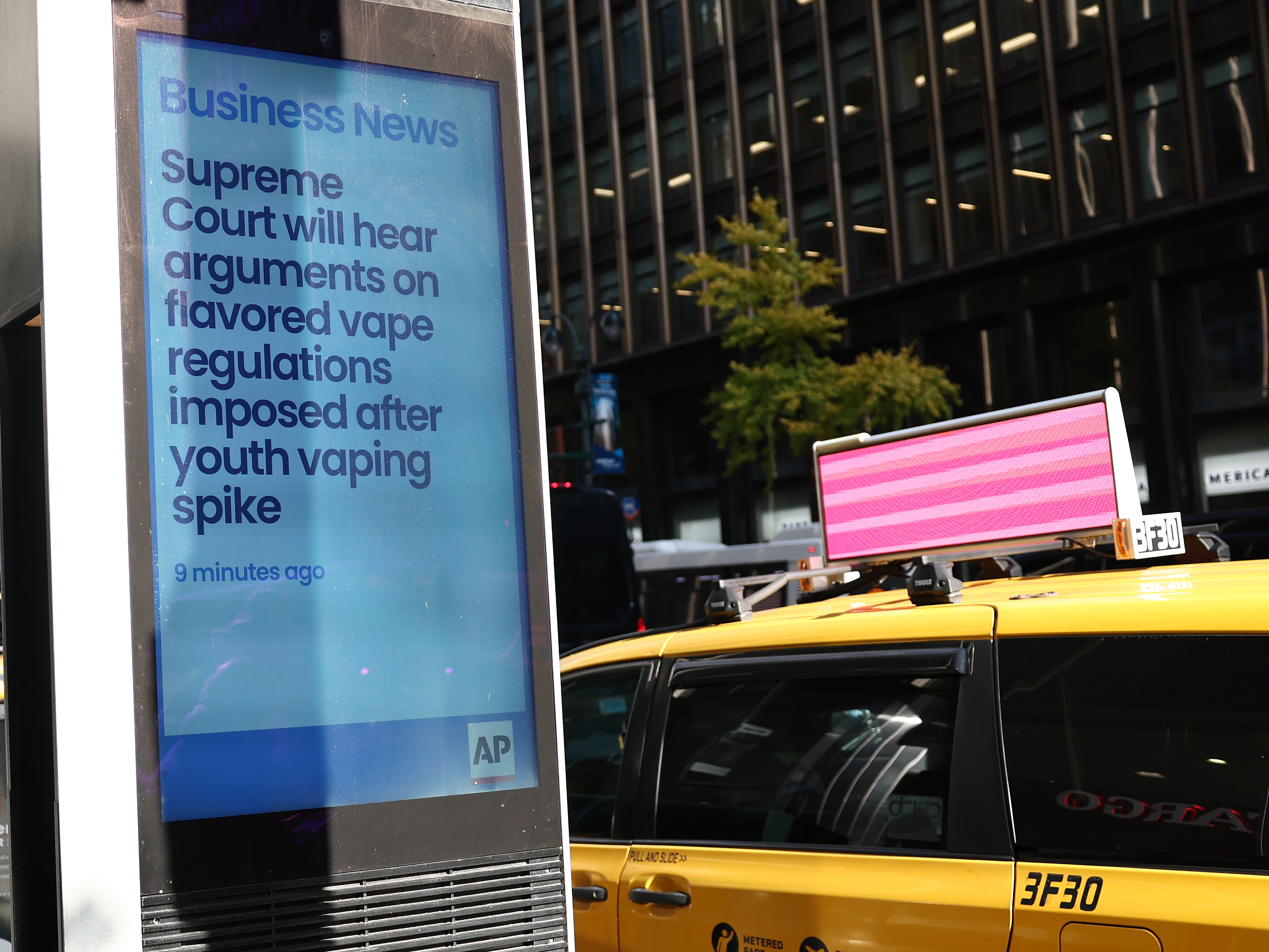 caption: The Supreme Court heard arguments on the FDA's refusal to approve flavored e-cigarettes over public health concerns.