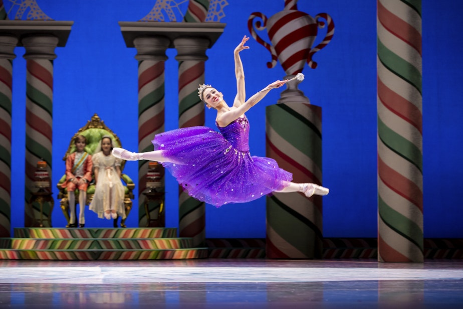 caption: Pacific Northwest Ballet Principal Dancer Leta Biasucci as the Sugar Plum Fairy in George Balanchine's "The Nutcracker"