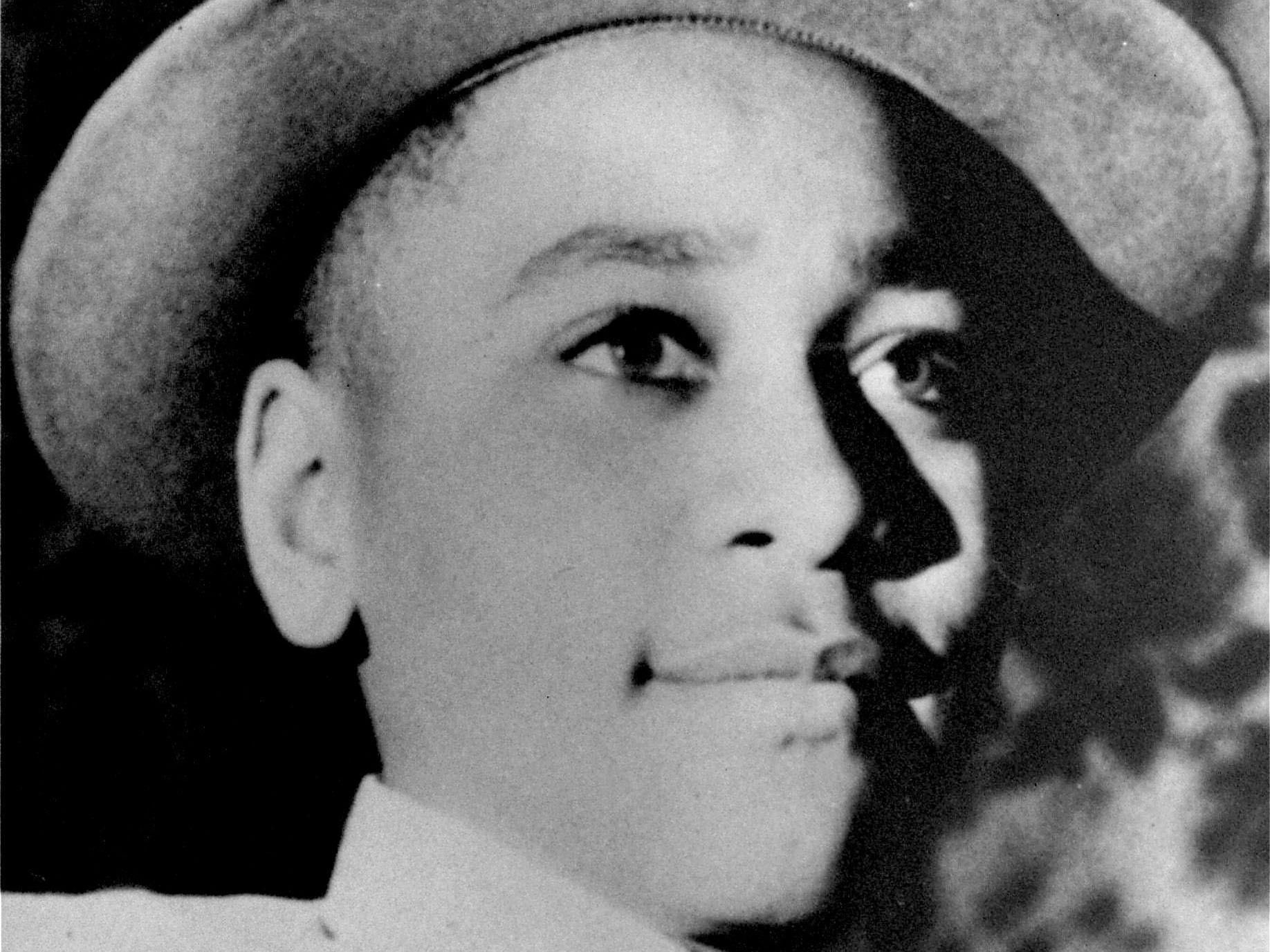 caption: An undated portrait of Emmett Till.