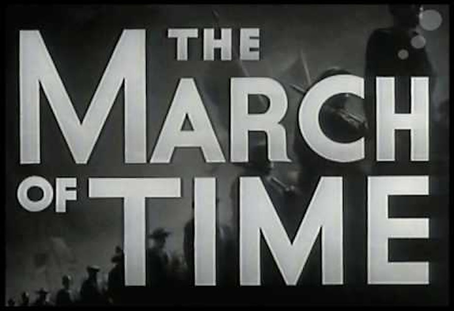 caption: Screenshot of "The March of Time" show.