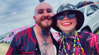 caption: John Reilly, 29, Post Falls, Idaho and Shannon Rydeen, 26 of Spokane at the Gorge in June. Rydeen said it was terrifying recently to be stuck inside the concert venue when they knew there was an active shooter in the campground area.