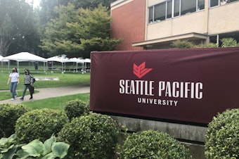 caption: Seattle Pacific University students and staff have sued leaders of the board of trustees for refusing to put an end to the university's discriminatory hiring practices.