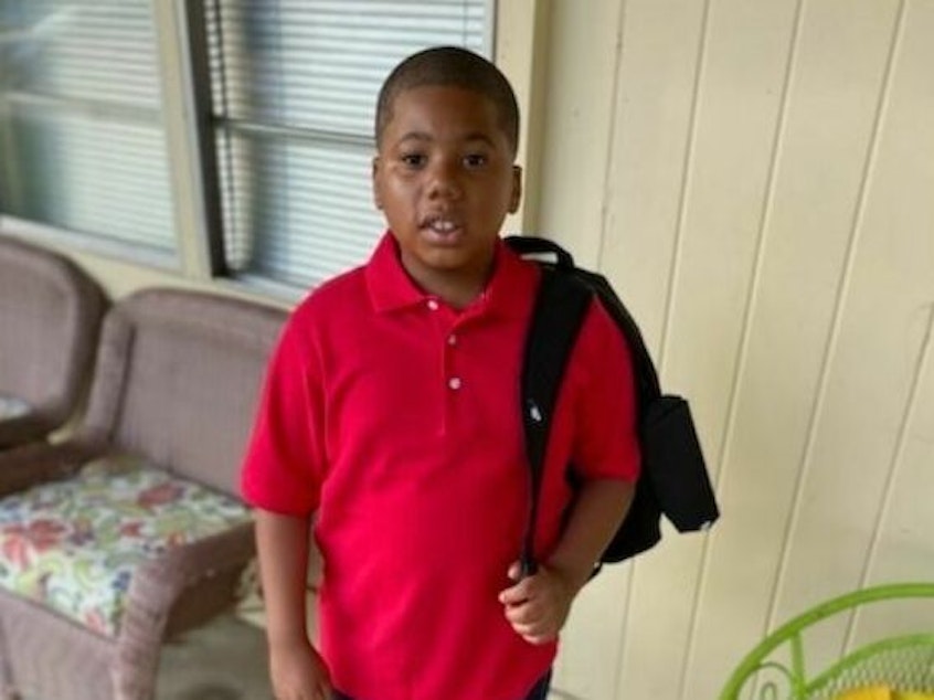 caption: Despite the outcome from both the grand jury and the Mississippi Attorney General's Office, Aderrien's mother — Nakala Murry — says she will continue to fight for justice for her son. Here, Aderrien Murry poses for a picture outside of his home in Indianola, Miss.