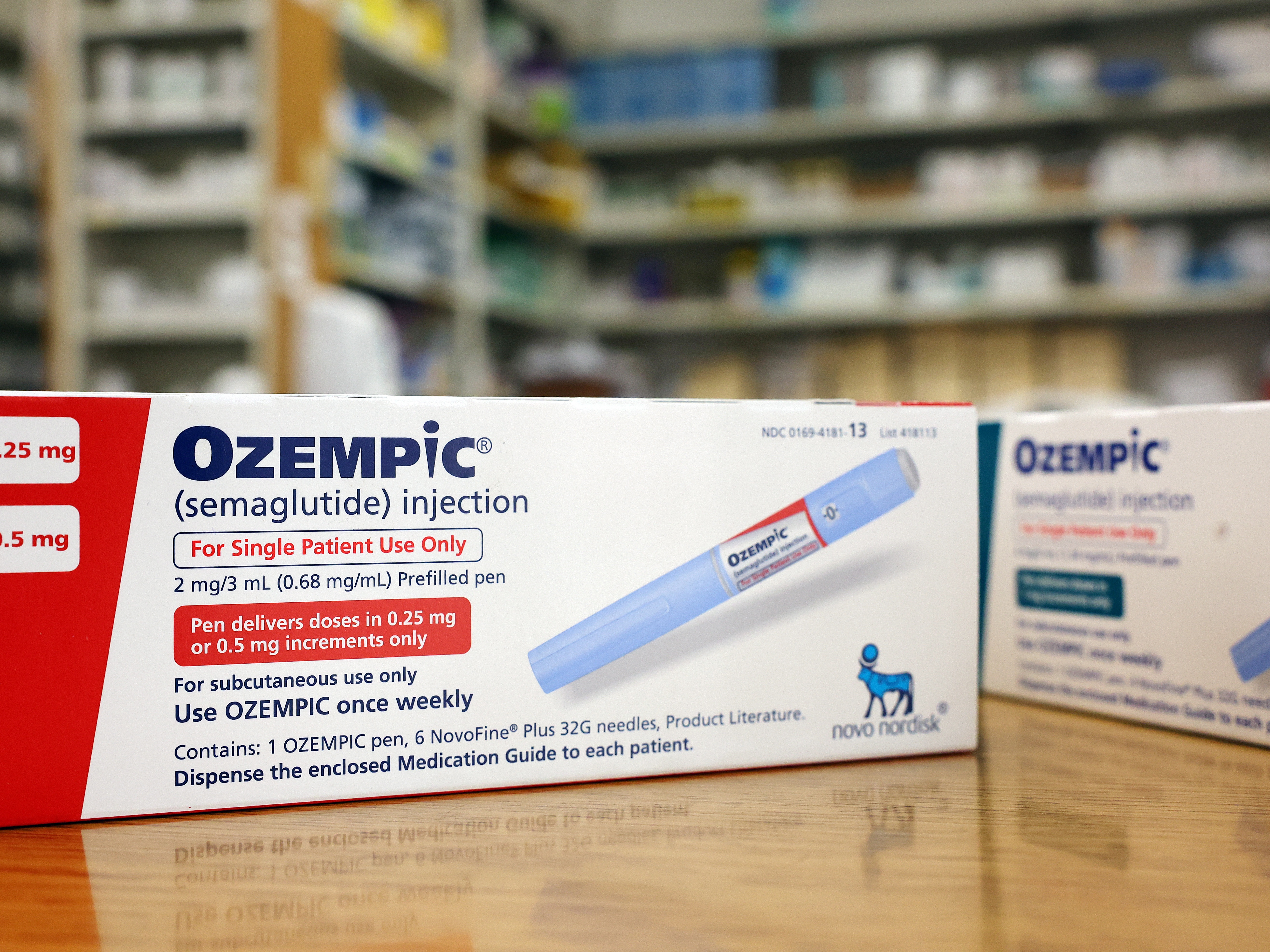 caption: Medicare has started price negotiations for 15 medicines, including the diabetes drug Ozempic.