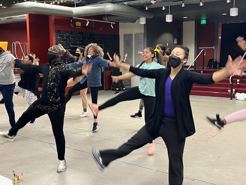 caption: The Wiz rehearsal