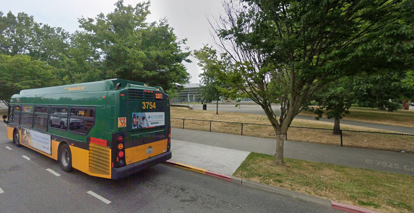 caption: The area near Rainier Avenue South and South Henderson, where two teenage boys were shot dead on Friday after school, January 30, 2026.