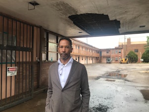 Historian and Preservationist Brent Leggs guides host Manoush Zomorodi through the A.G. Gaston Motel in Birmingham, Alabama. The motel stood at the center of several significant chapters of the Civil Rights movement.