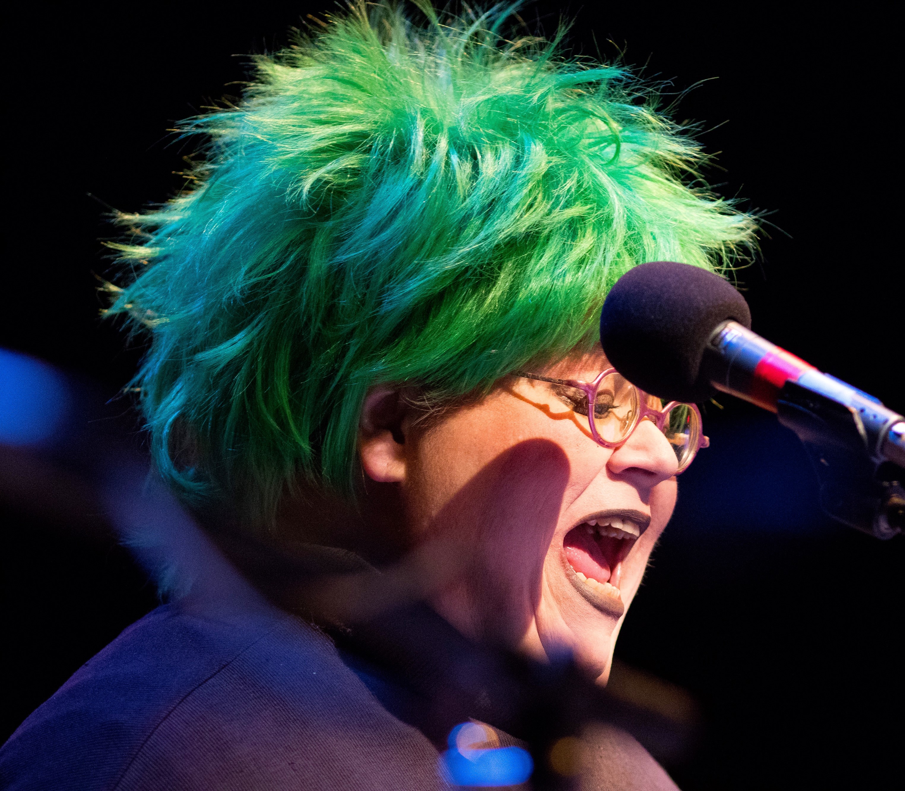 caption: Actor and comedian Peggy Platt