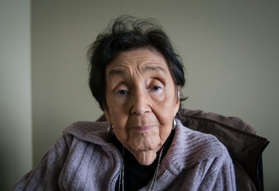 caption: Lummi elder Ramona Morris has lived on the reservation near Bellingham, Wash., her whole life. To her, salmon is more than food: it's a way of life.