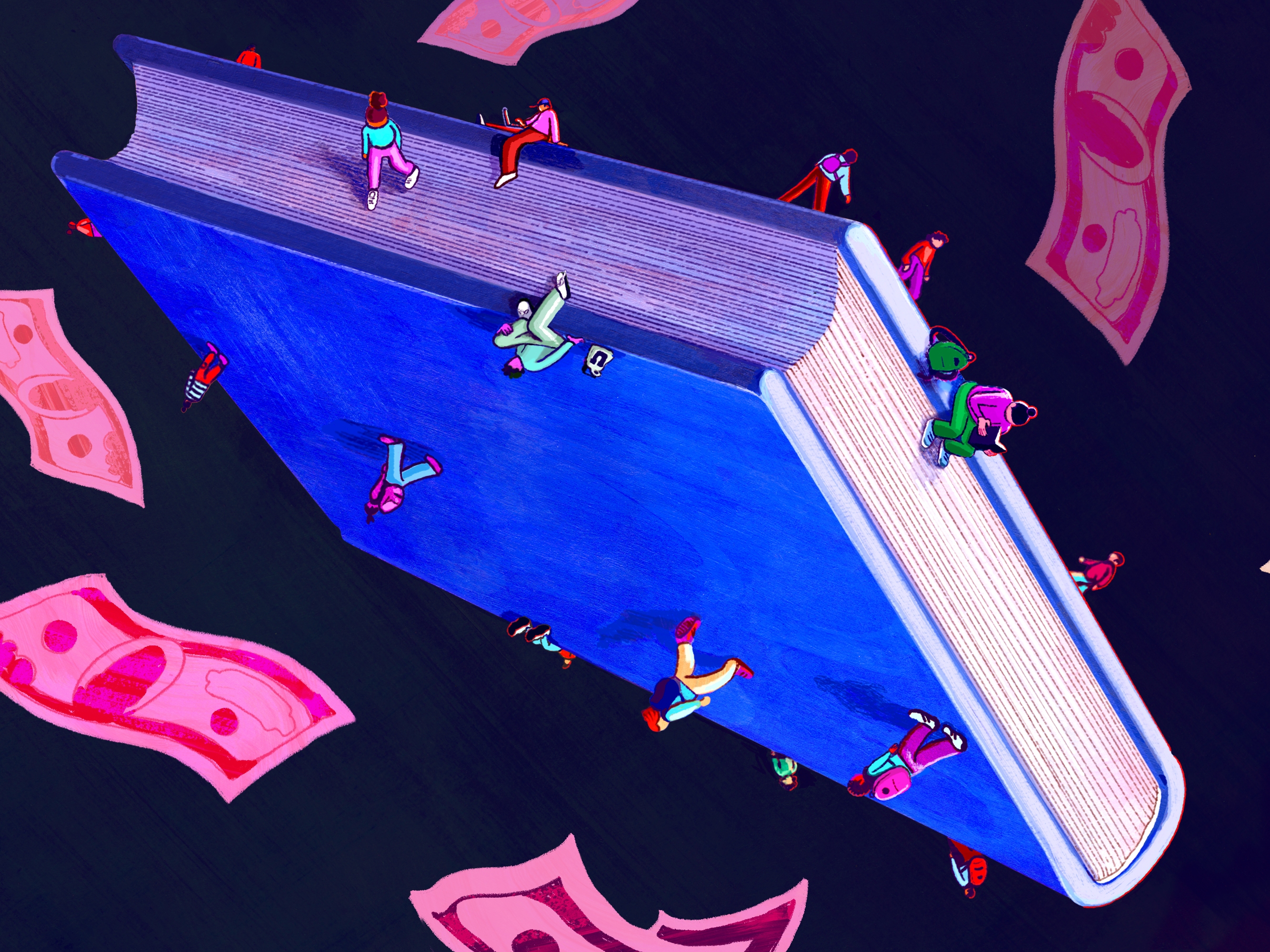 caption: Eight million federal student loan borrowers are waiting for the courts to decide if their repayment plan is legal, while another 9 million are late on their payments and may be plunging toward default.