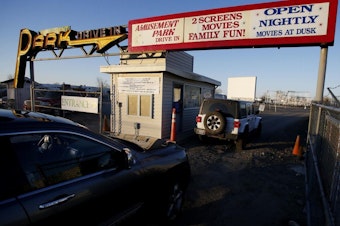 caption: The Amusement Park Drive-In is located on the outskirts of Billings, Montana, the state's largest city.