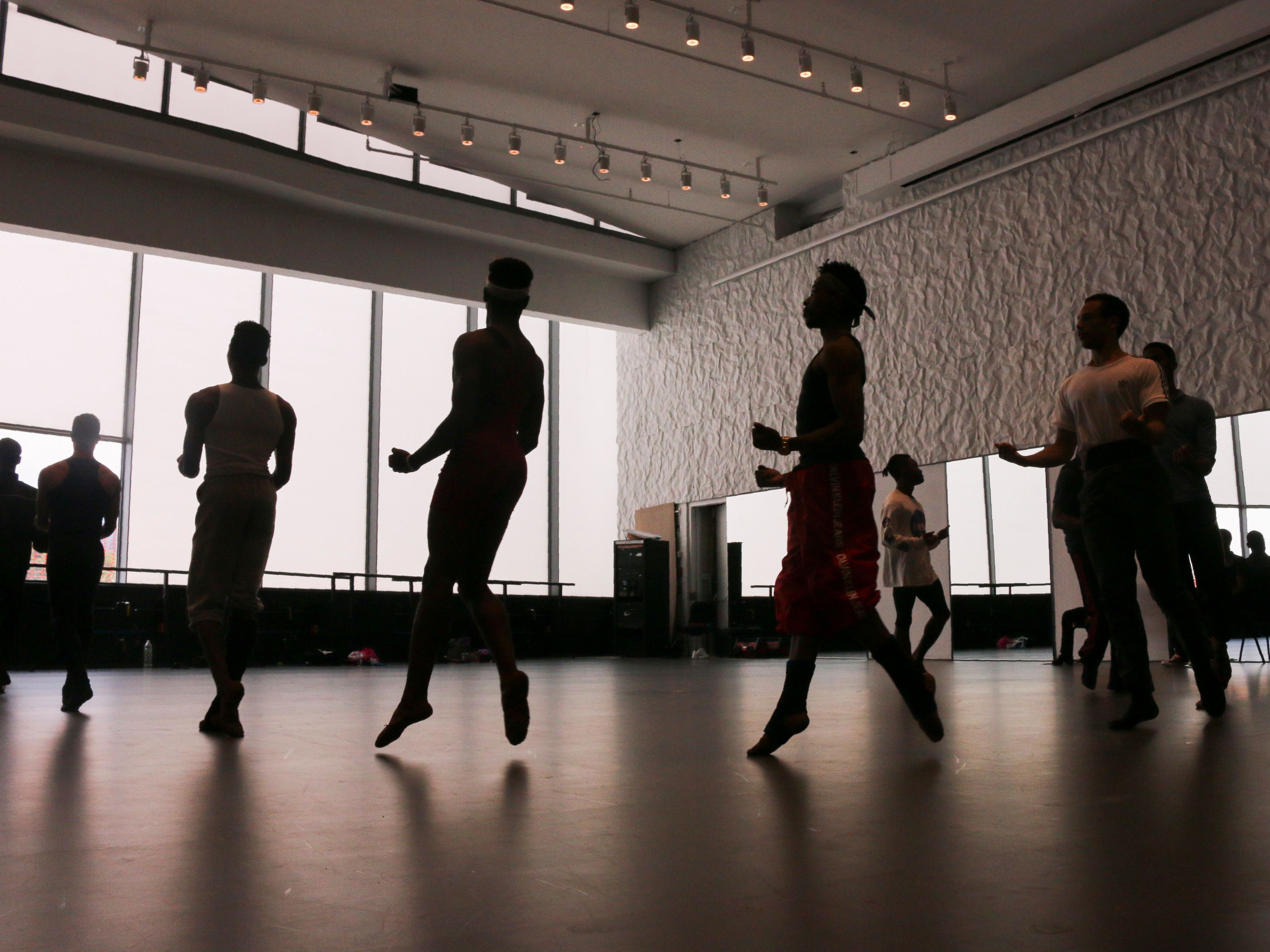 caption: Dancers rehearse at the Kennedy Center in Washington, D.C.