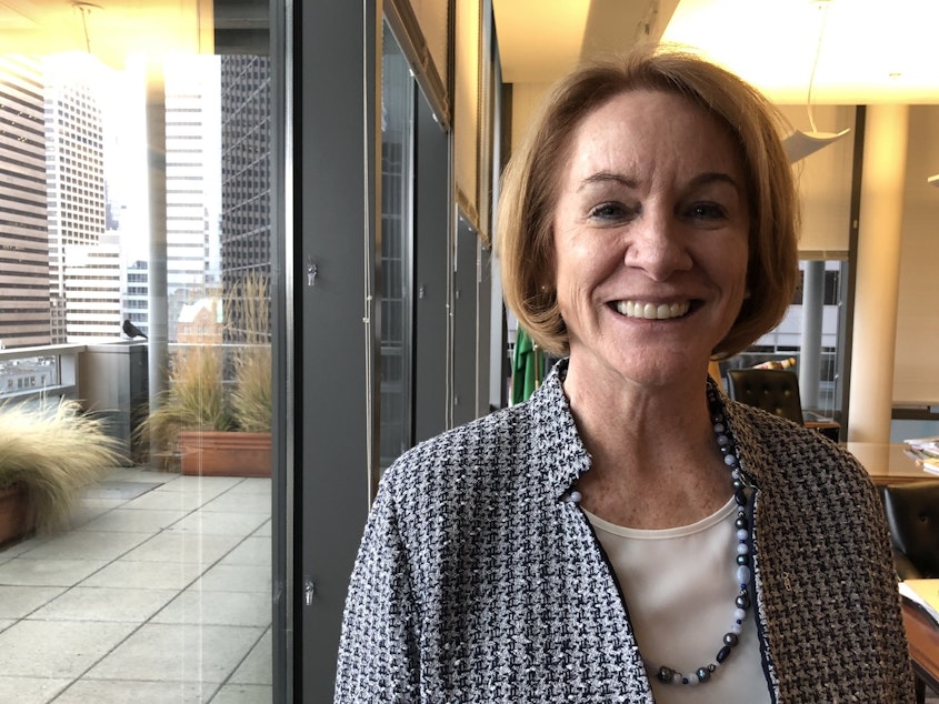 caption: Mayor Jenny Durkan in her office on February 4, 2020.