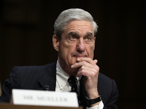 caption: Robert Mueller testifies during a Senate hearing in 2013. The former FBI director was appointed special counsel in the spring of 2017 after President Trump fired FBI Director James Comey.