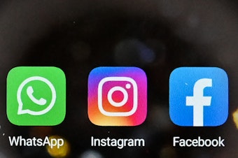 caption: Meta banned seven surveillance firms from Facebook, Instagram and WhatsApp on Thursday, accusing the firms of using the platforms to spy on about 50,000 unsuspecting people.