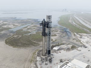 caption: At nearly 400 feet tall, Starship is the largest rocket to ever fly. SpaceX hopes it can become a vehicle for interplanetary travel.