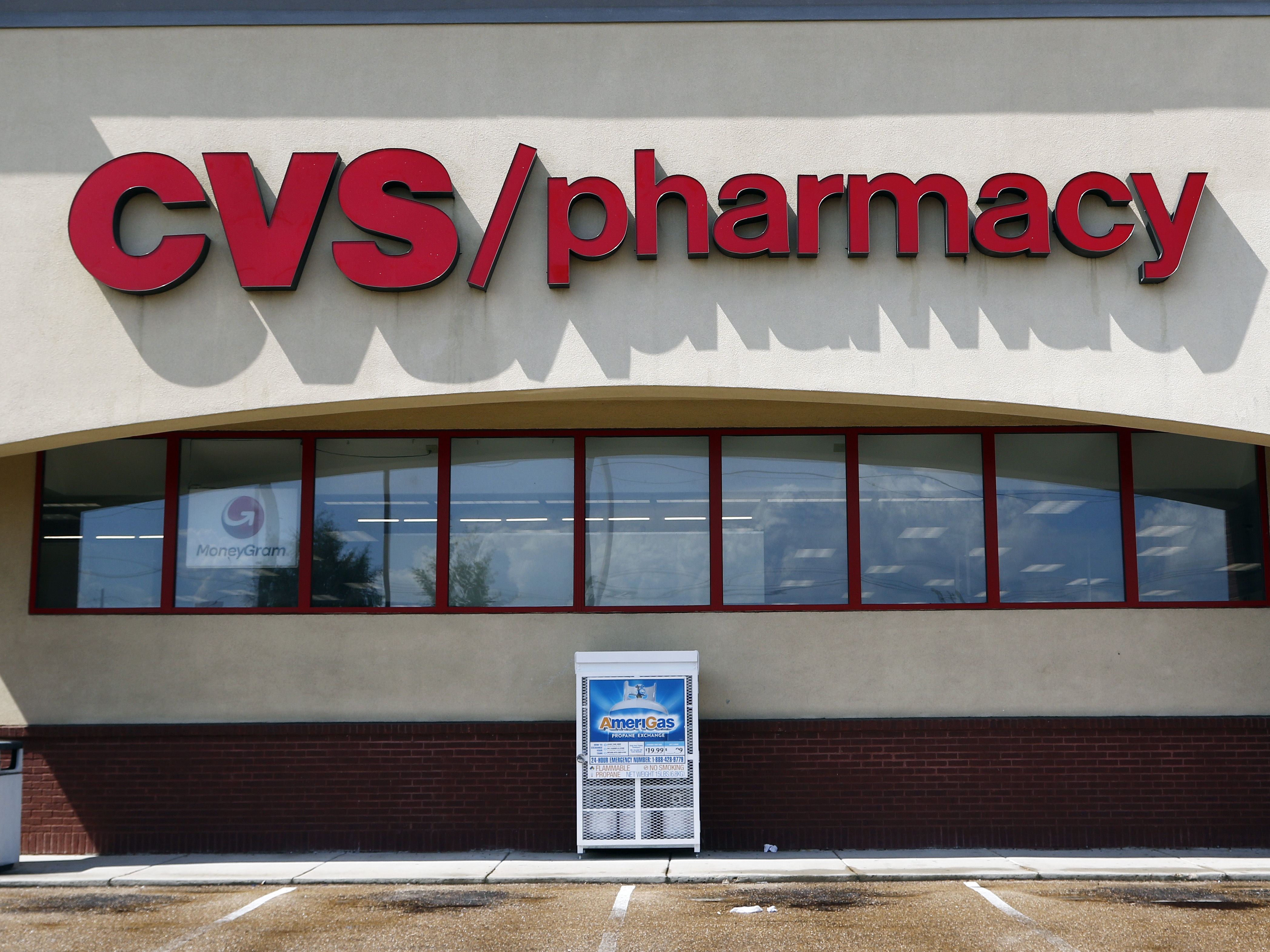 caption: Pharmacists who work for CVS have staged a walkout in the Kansas City metro area, protesting what they say are unreasonable work conditions. In this file photo, a CVS store is seen in Jackson, Miss.
