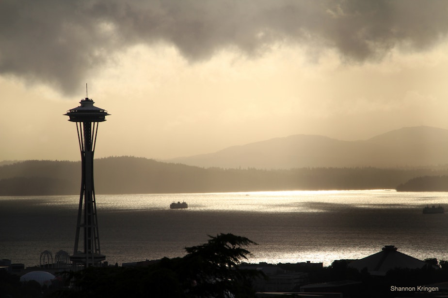 caption: Seattle and Puget Sound.