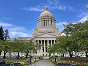 caption: Following a whirlwind final few days, the Washington Legislature on Sunday adjourned its 105-day session.