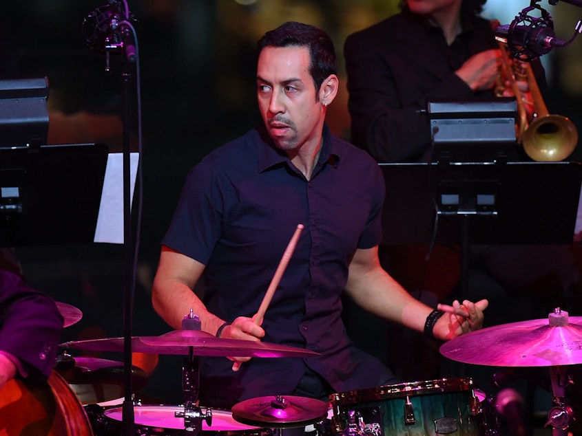 caption: Antonio Sanchez, performing during The Nearness Of You Benefit Concert at Lincoln Center on Jan. 20, 2015 in New York.